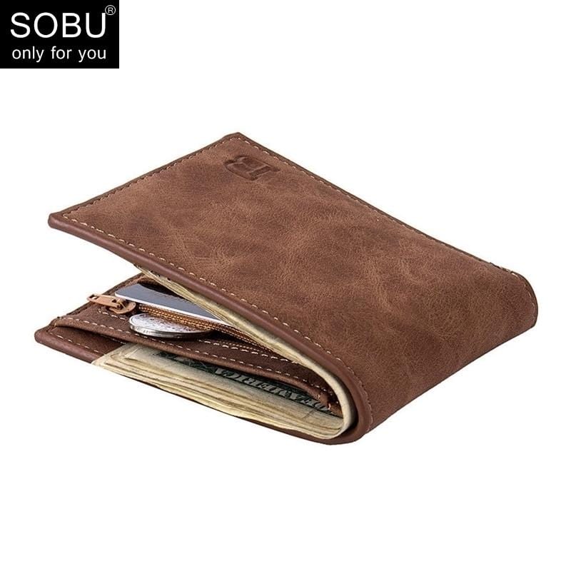 2019 New Men Wallets Small Money Purses Wallets New Design Dollar Price Top Men Thin Wallet With Coin Bag Zipper Wallet L027