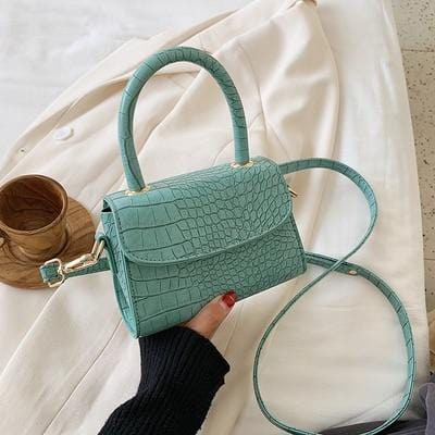 Crocodile Pattern Crossbody Bags For Women 2020 Small Chain Handbag small bag PU Leather Hand Bag Ladies Designer Evening Bags