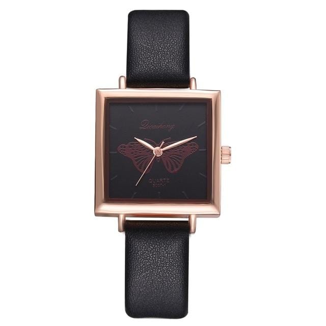 Dropshiping New Top Brand Square Women Bracelet Watch Contracted Leather Crystal WristWatches Women Dress Ladies Quartz Clock