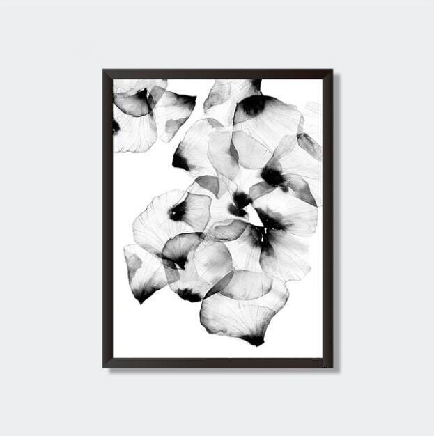 Gray Butterfly Girl Petal Love Posters And Prints Nordic Poster Wall Picture Canvas Art Wall Pictures For Living Room Unframed