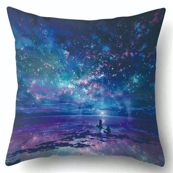 Van Gogh Oil Painting Style Cotton Cushion Cover 45x45cm Pillow Case For Sofa Car Chair Gift Cojines