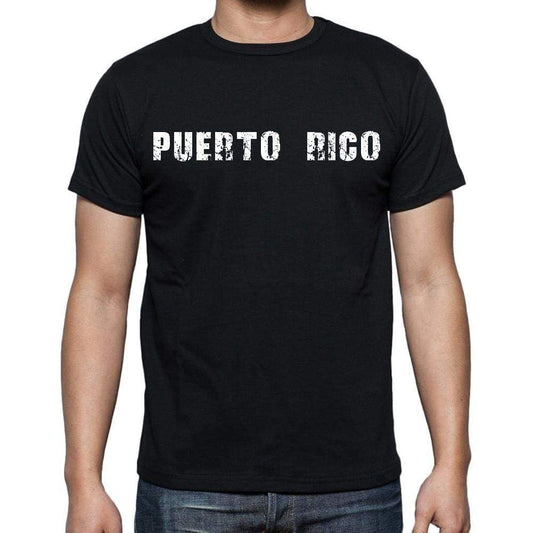 Puerto Rico T-Shirt For Men Short Sleeve Round Neck Black T Shirt For Men - T-Shirt