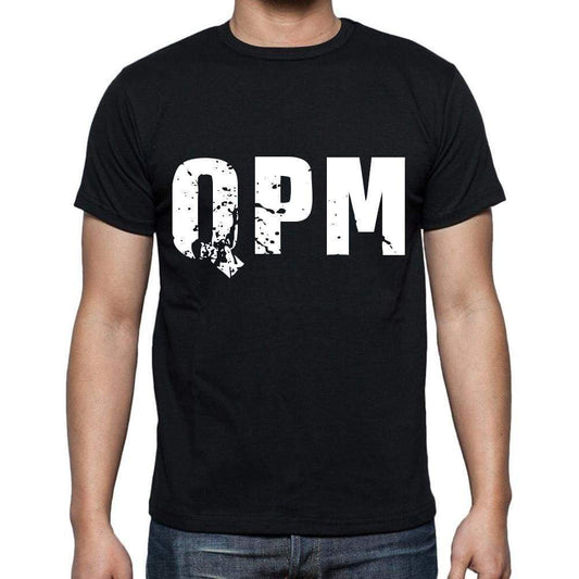 Qpm Men T Shirts Short Sleeve T Shirts Men Tee Shirts For Men Cotton Black 3 Letters - Casual