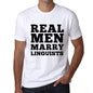 Real Men Marry Linguists Mens Short Sleeve Round Neck T-Shirt - White / S - Casual