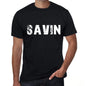 Savin Mens Retro T Shirt Black Birthday Gift 00553 - Black / Xs - Casual