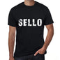 Sello Mens T Shirt Black Birthday Gift 00550 - Black / Xs - Casual