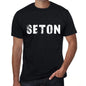 Seton Mens Retro T Shirt Black Birthday Gift 00553 - Black / Xs - Casual