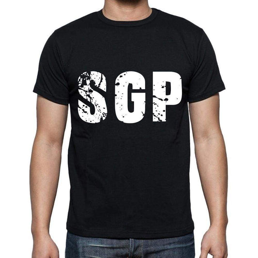 Sgp Men T Shirts Short Sleeve T Shirts Men Tee Shirts For Men Cotton Black 3 Letters - Casual