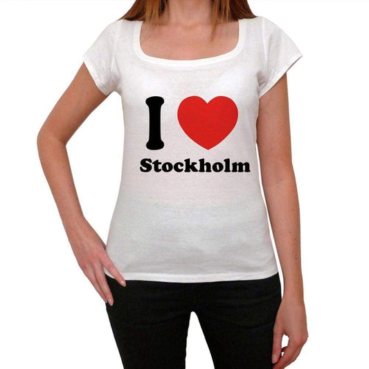 Stockholm T shirt woman,traveling in, visit Stockholm,Women's Short Sleeve Round Neck T-shirt 00031 - Ultrabasic