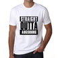 Straight Outta Augsburg Mens Short Sleeve Round Neck T-Shirt 00027 - White / S - Casual