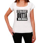 Straight Outta Bologna Womens Short Sleeve Round Neck T-Shirt 00026 - White / Xs - Casual