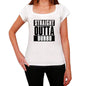 Straight Outta Dubbo Womens Short Sleeve Round Neck T-Shirt 100% Cotton Available In Sizes Xs S M L Xl. 00026 - White / Xs - Casual