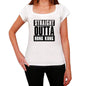 Straight Outta Hong Kong Womens Short Sleeve Round Neck T-Shirt 00026 - White / Xs - Casual