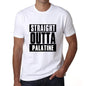 Straight Outta Palatine Mens Short Sleeve Round Neck T-Shirt 00027 - White / S - Casual