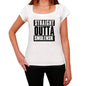 Straight Outta Smolensk Womens Short Sleeve Round Neck T-Shirt 00026 - White / Xs - Casual