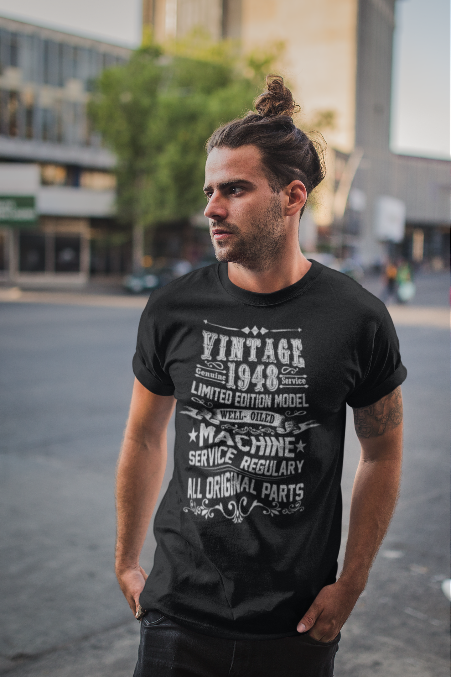 ULTRABASIC Men's T-Shirt Vintage 1948 - 72nd Birthday Gift Tee Shirt