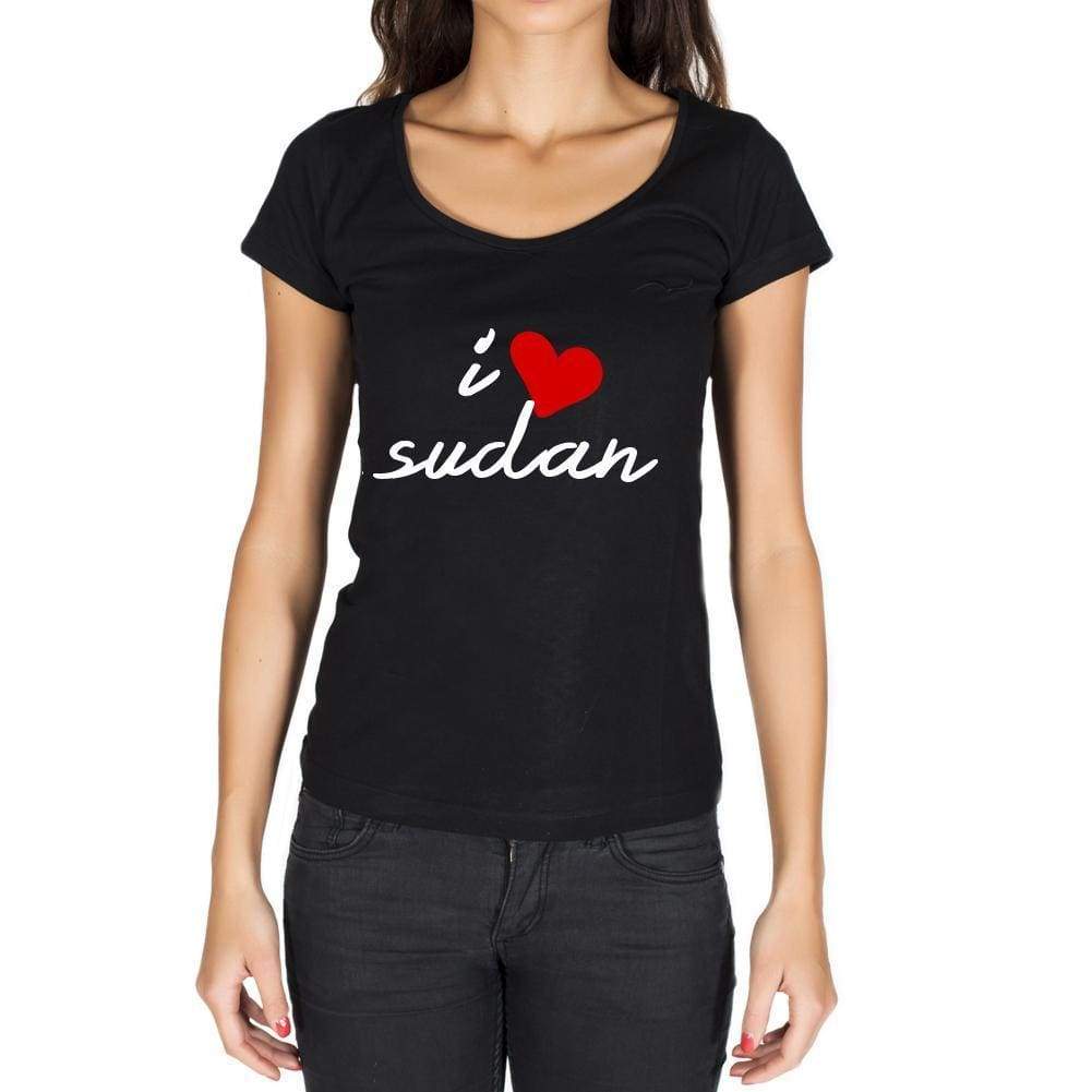 Sudan Womens Short Sleeve Round Neck T-Shirt - Casual