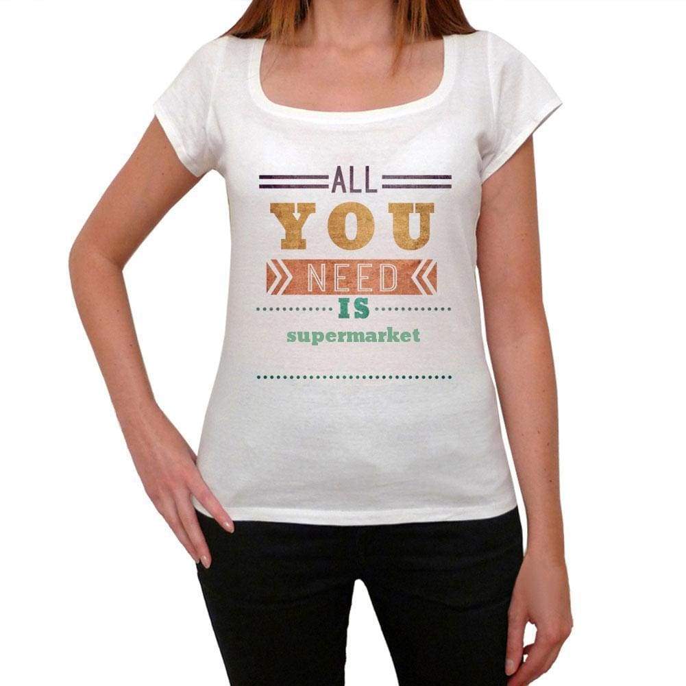 Supermarket Womens Short Sleeve Round Neck T-Shirt 00024 - Casual