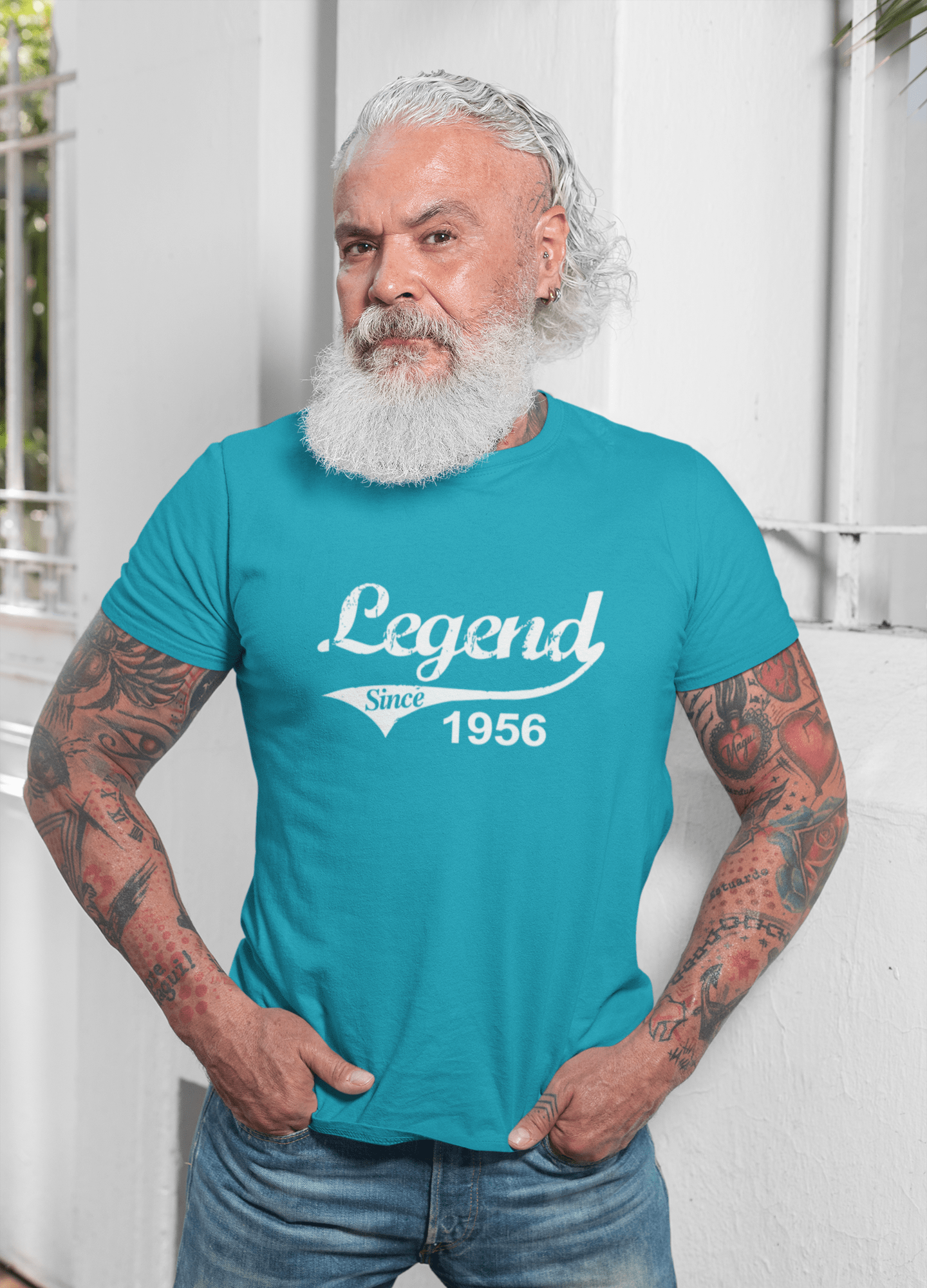 1956,birthday gifts for him,birthday t-shirts,Men's Short Sleeve Round Neck T-shirt 00128