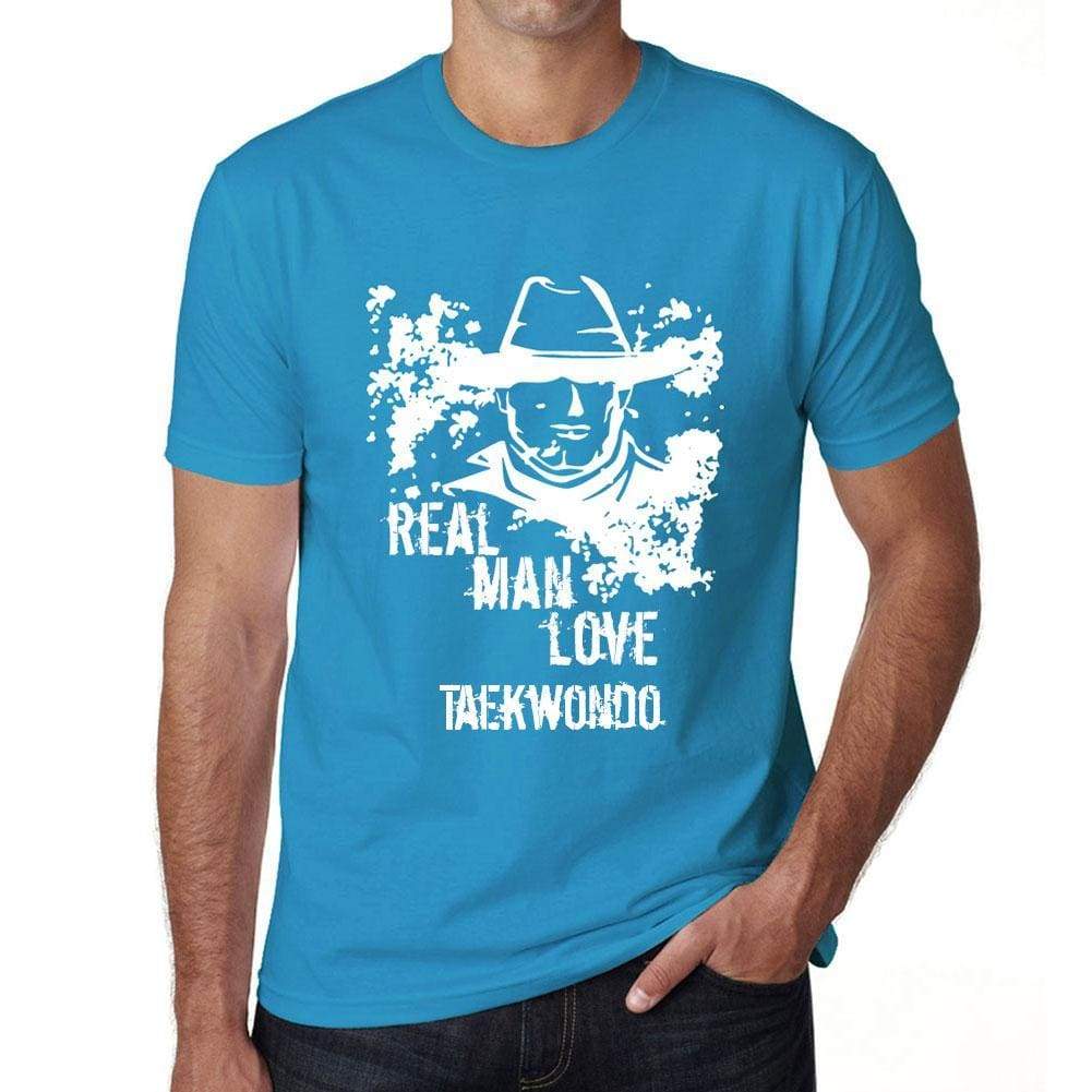 Taekwondo Real Men Love Taekwondo Mens T Shirt Blue Birthday Gift 00541 - Blue / Xs - Casual