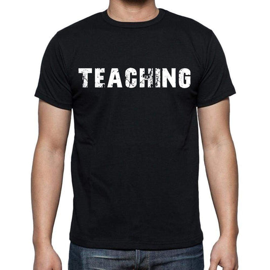 Teaching White Letters Mens Short Sleeve Round Neck T-Shirt 00007