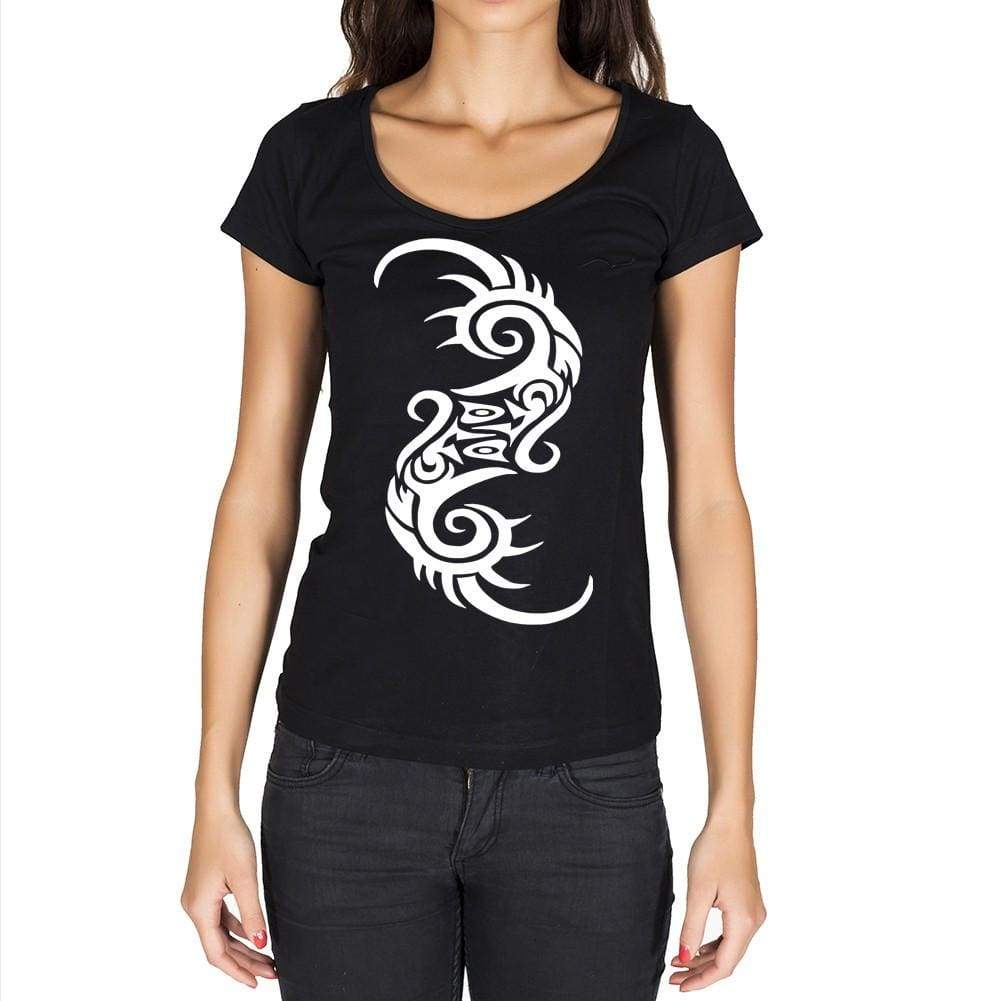 Tribal Tattoo Black Gift Tshirt Black Womens T-Shirt 00165