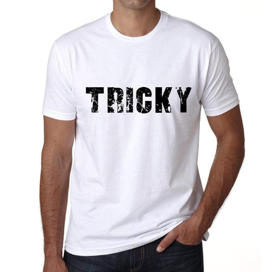 Tricky Mens T Shirt White Birthday Gift 00552 - White / Xs - Casual