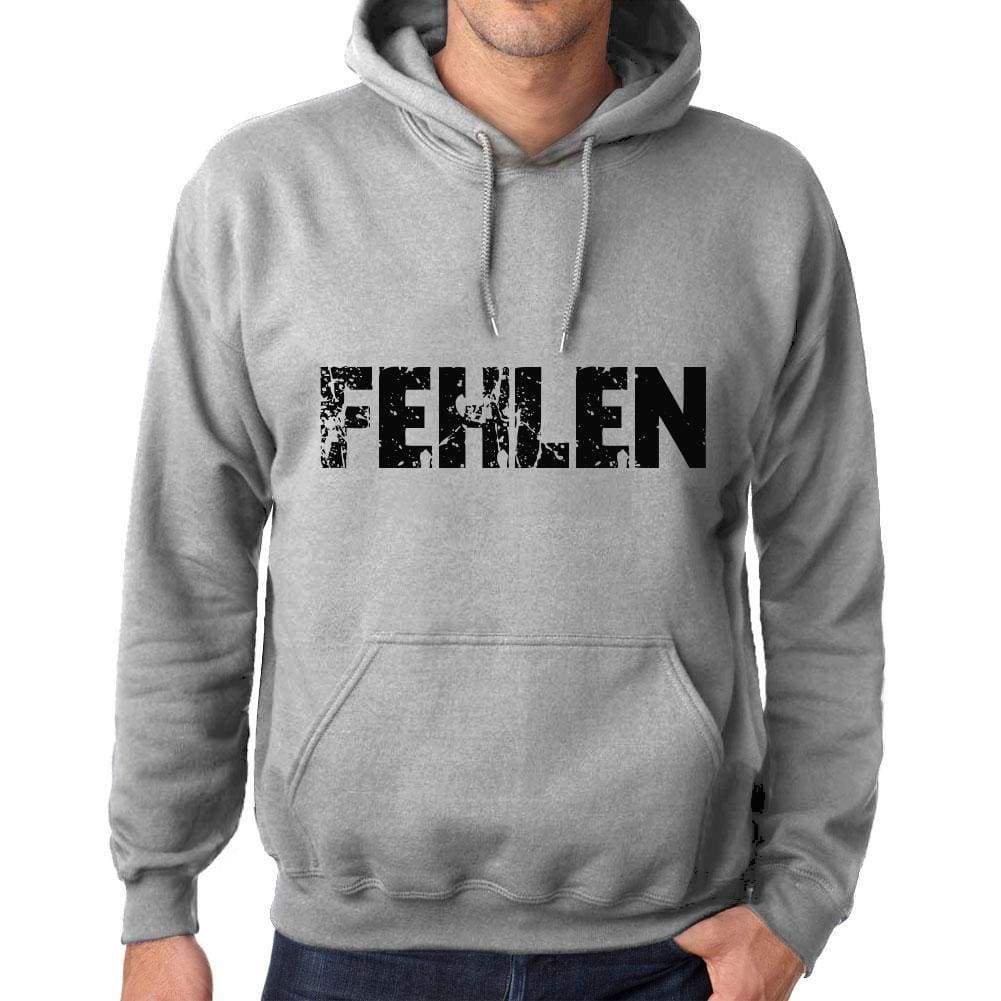 Unisex Printed Graphic Cotton Hoodie Popular Words Fehlen Grey Marl - Grey Marl / Xs / Cotton - Hoodies