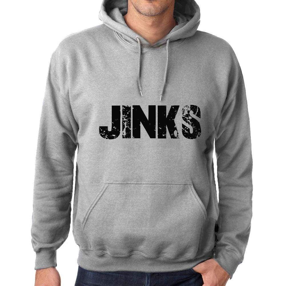 Unisex Printed Graphic Cotton Hoodie Popular Words Jinks Grey Marl - Grey Marl / Xs / Cotton - Hoodies