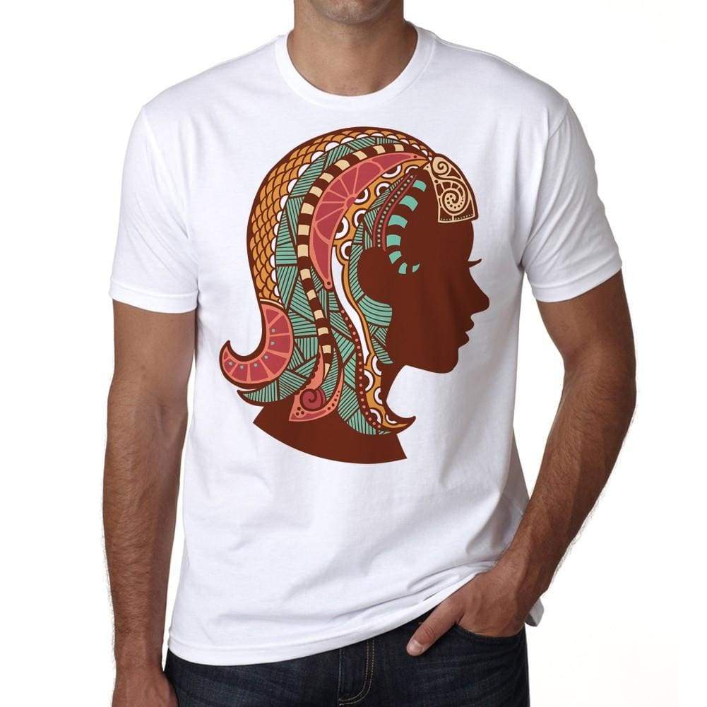 Virgo Zodiac Sign Mens White Tee 100% Cotton 00213