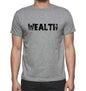 Wealth Grey Mens Short Sleeve Round Neck T-Shirt 00018 - Grey / S - Casual