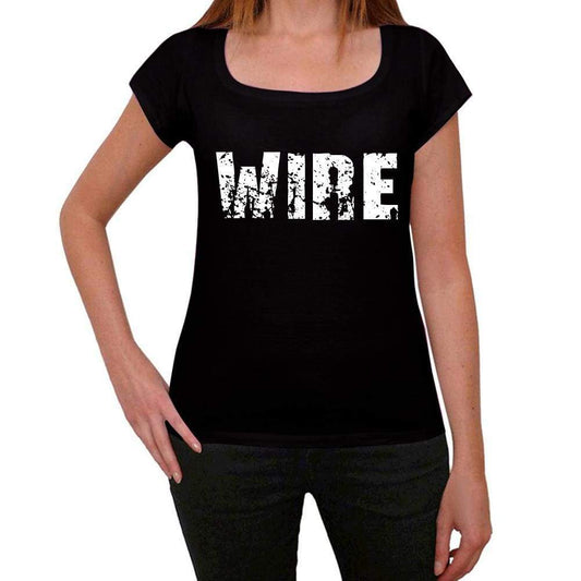 Wire Womens T Shirt Black Birthday Gift 00547 - Black / Xs - Casual